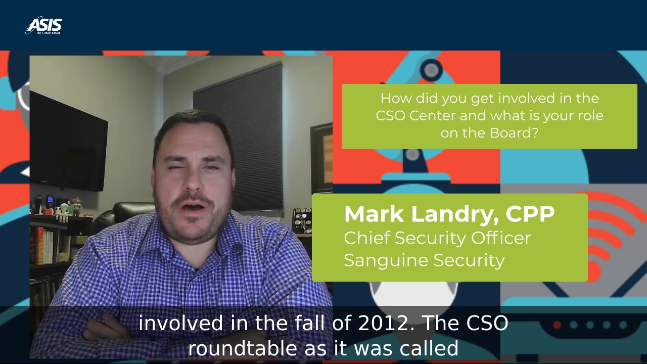 Get to Know the CSO Center Board: Mark Landry, CPP