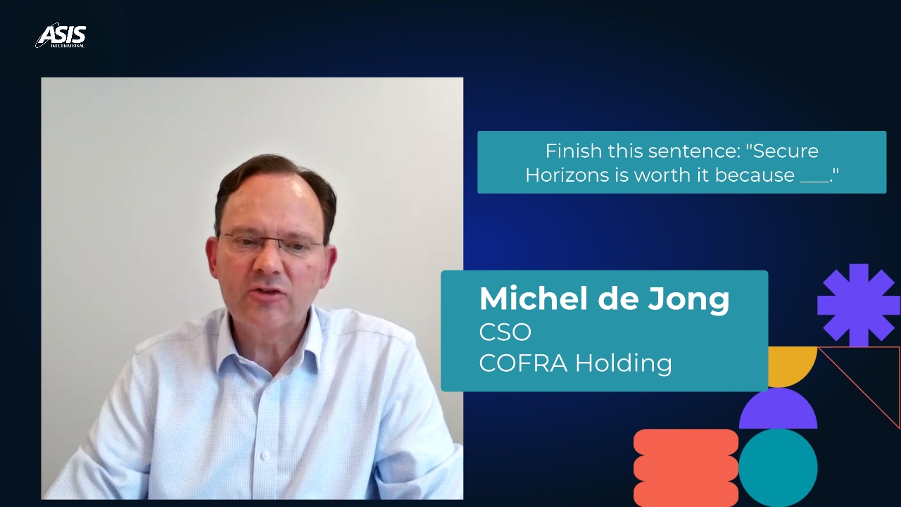 Secure Horizons Testimonial - Michel de Jong, CPP