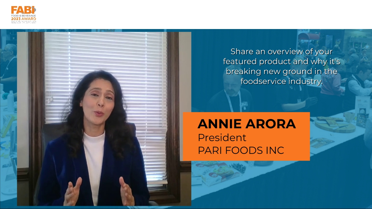 Annie Arora, President of Pari Foods Inc, describes their featured product, Regal Harvest Smoke Bay Rice